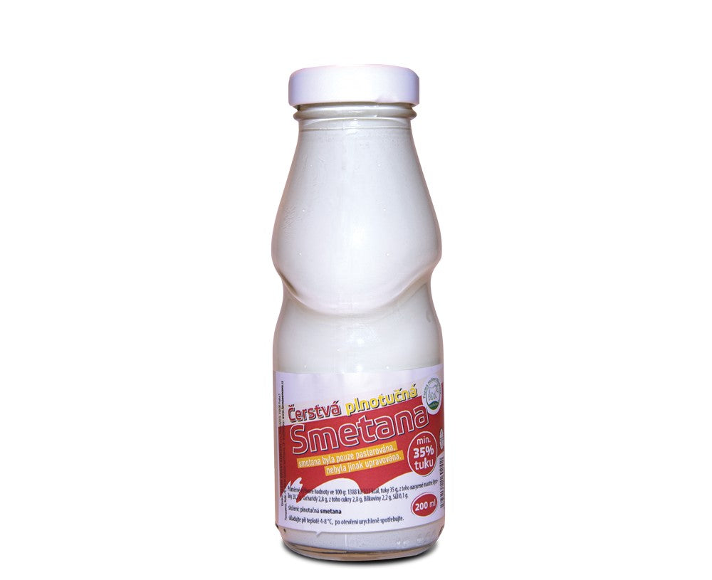 Čerstvá plnotučná smetana 35% 200 ml