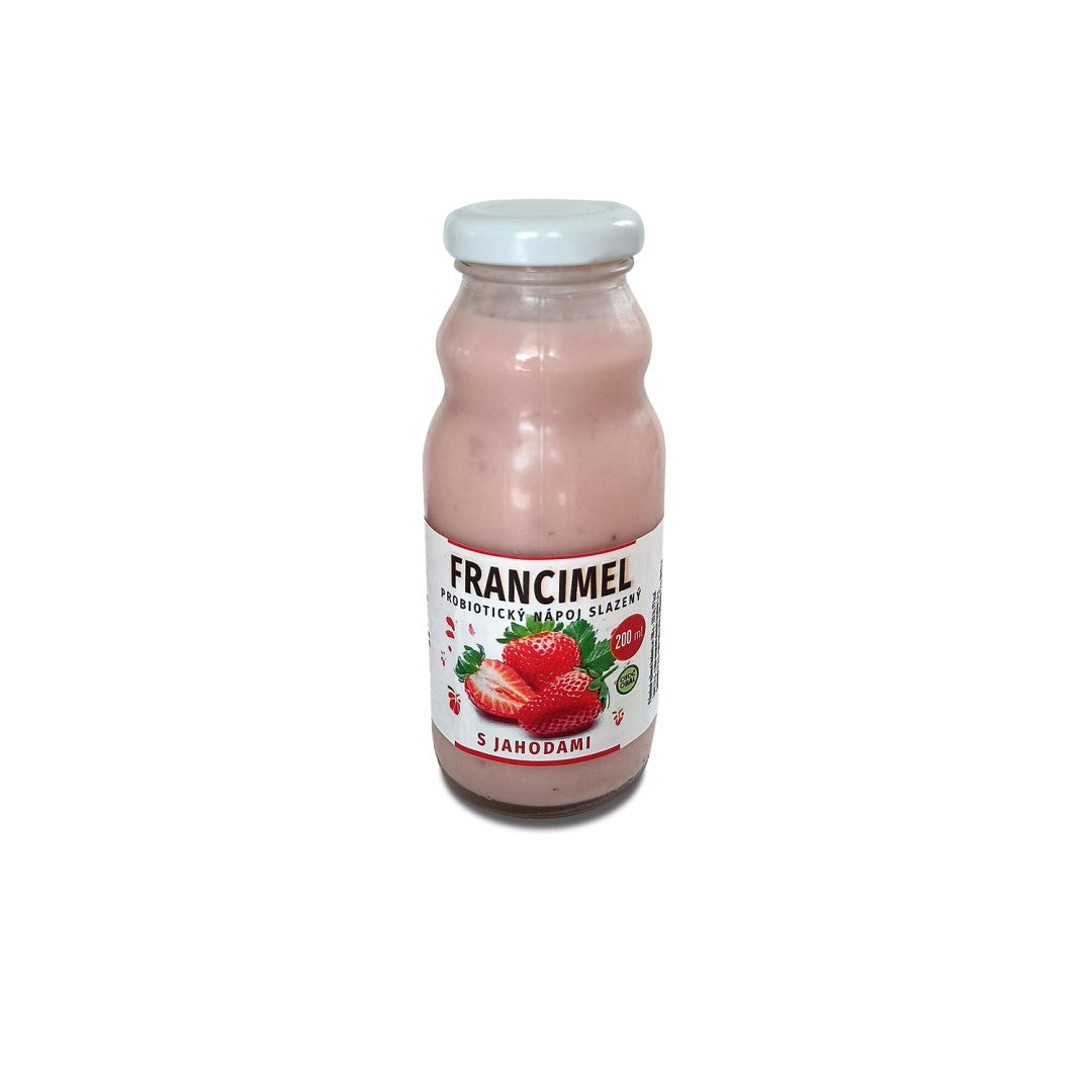 Probiotický jogurtový nápoj Francimel jahoda - 200 ml