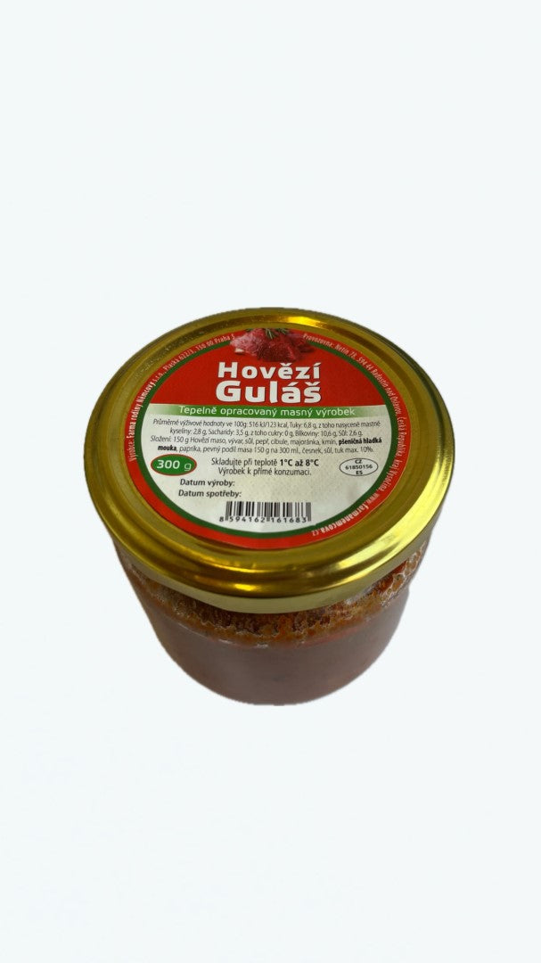 Hovězí guláš 300g - ve skle