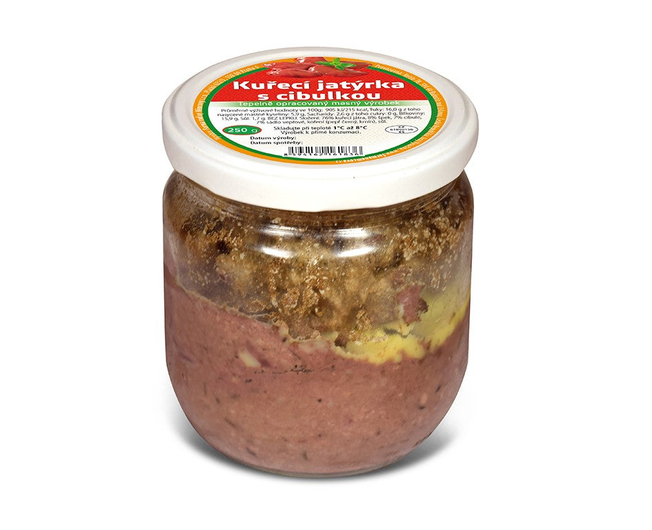 Kuřecí jatýrka s cibulkou - 250g