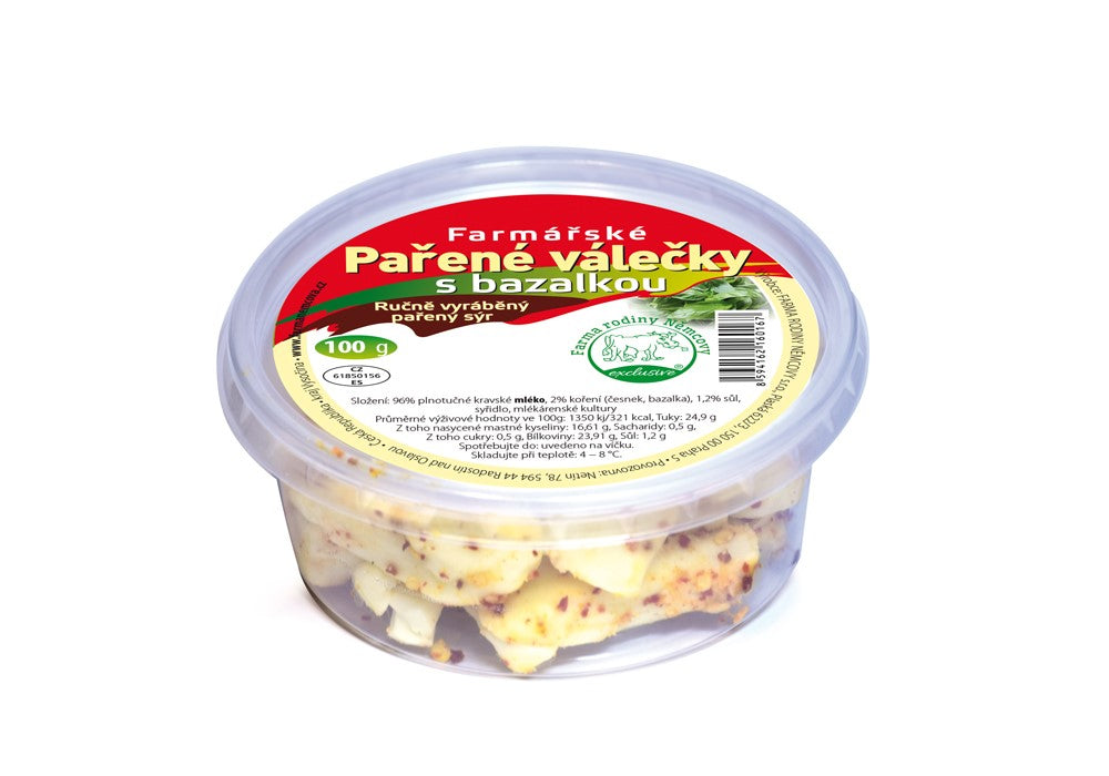 Pařené válečky s bazalkou 100g