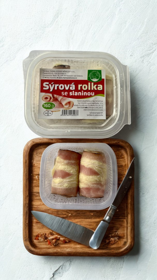Sýrová rolka se slaninou 160g