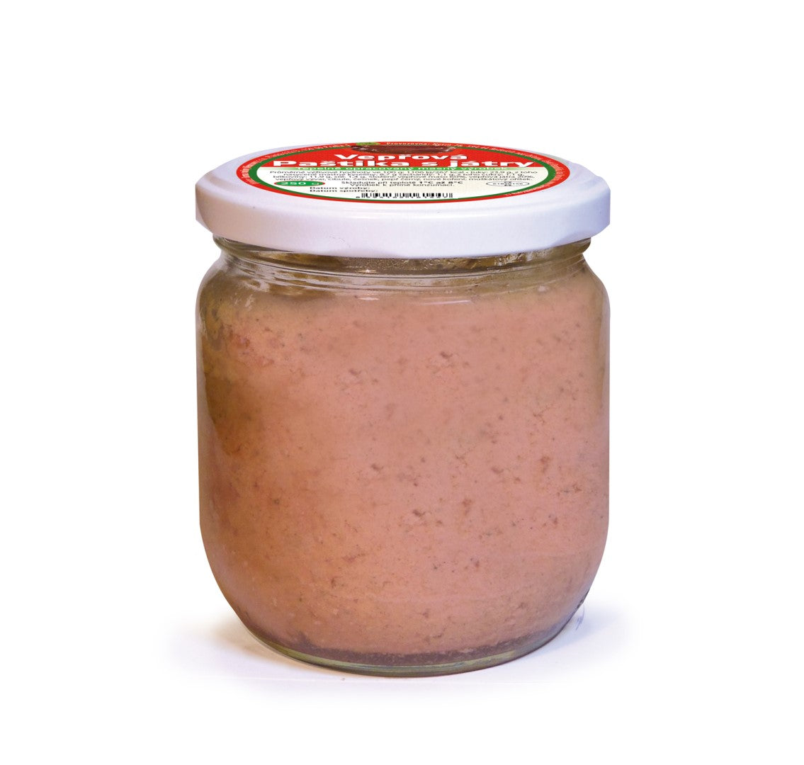 Vepřová paštika s játry 250 g - ve skle