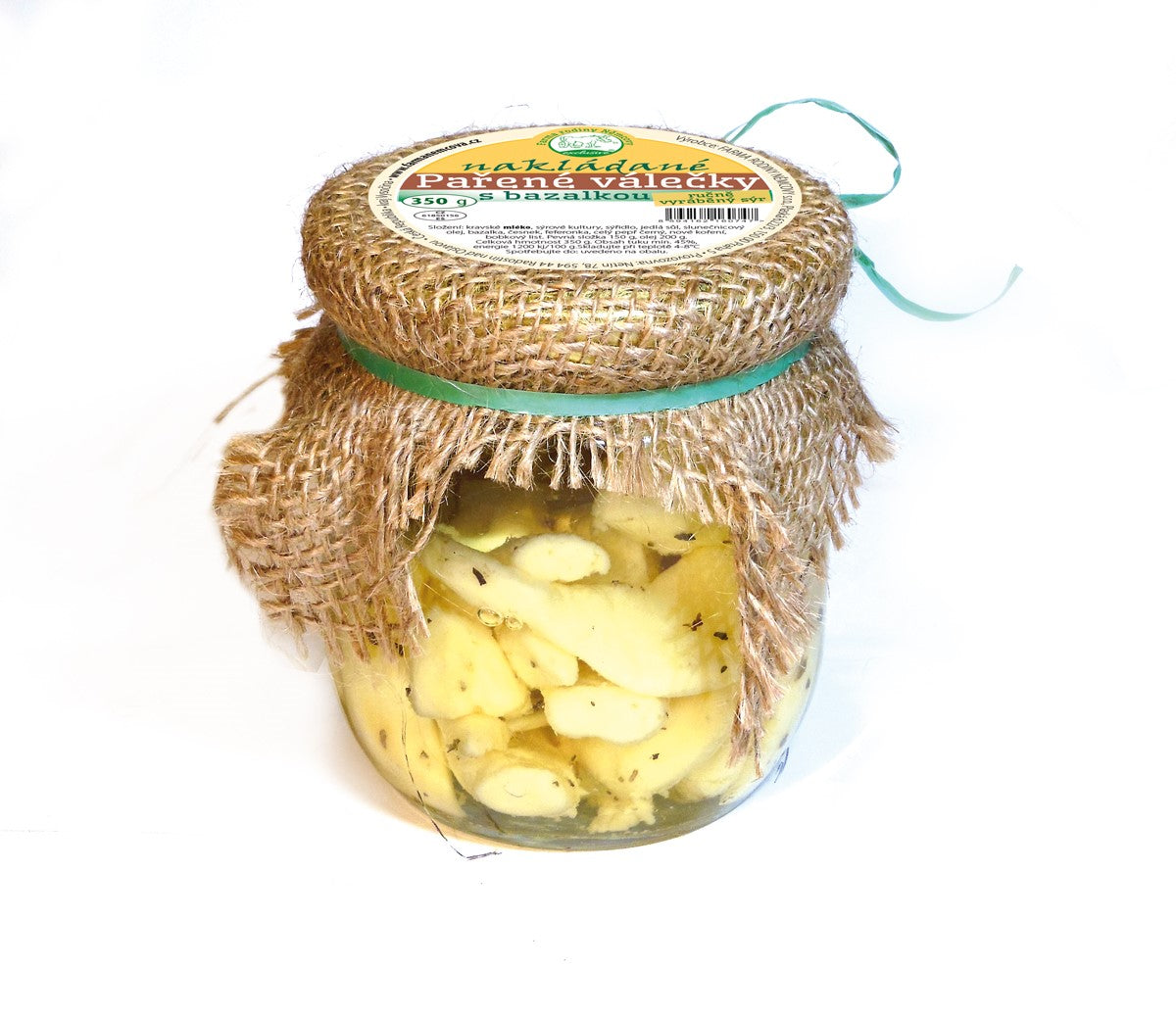 Nakládané pařené válečky s bazalkou a česnekem 350g