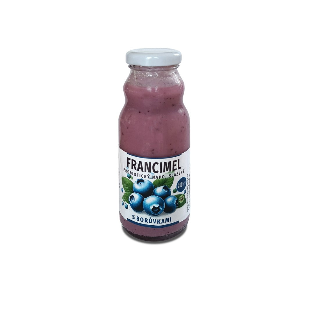 Probiotický jogurtový nápoj Francimel borůvka - 200 ml